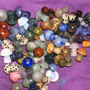 Mini crystal mushrooms